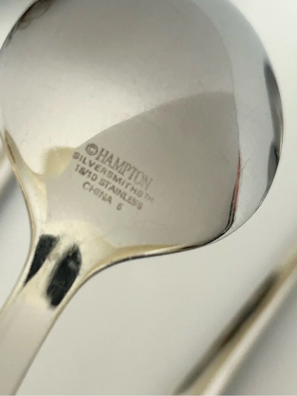 Hampton Silversmith 18/10 Stainless Flatware Felicia Oval Soup & Tea Spoon 6 pcs